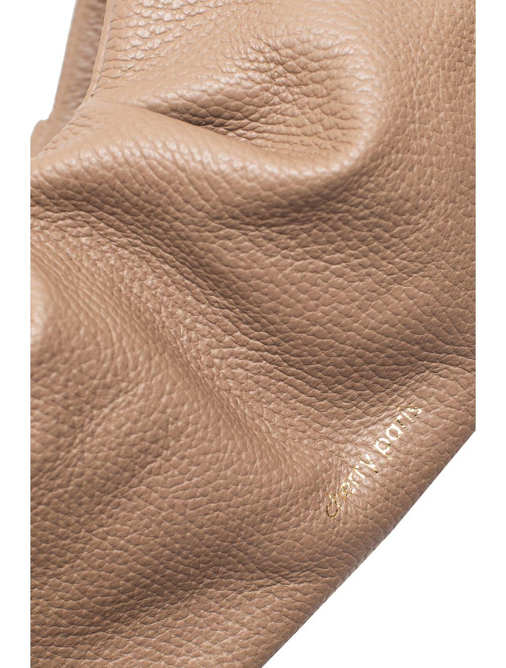 Tom&eva Sac Porté Épaule En Cuir De Vachette Grainée-EYA 4081-TAUPE