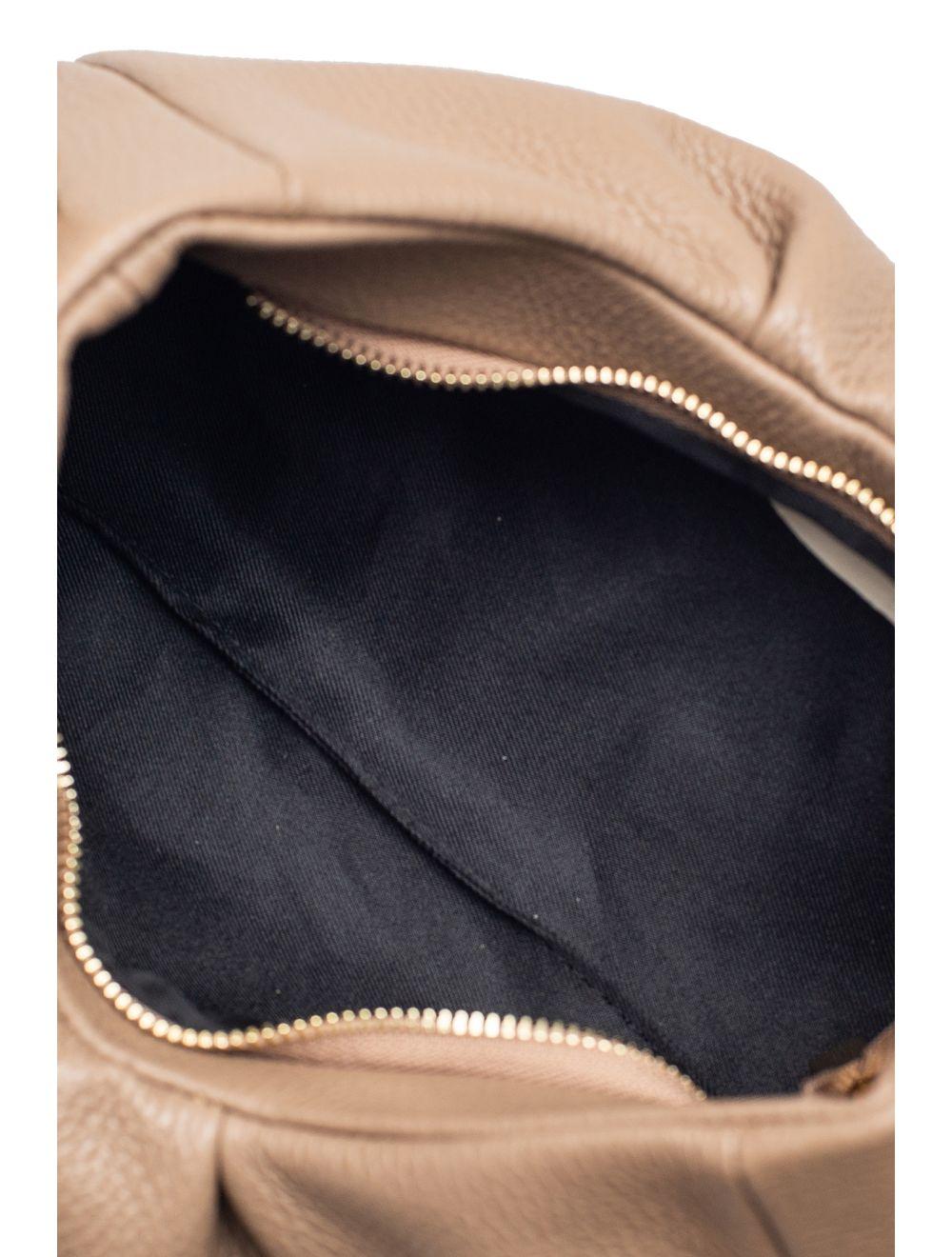 Tom&eva Sac Porté Épaule En Cuir De Vachette Grainée-EYA 4081-TAUPE