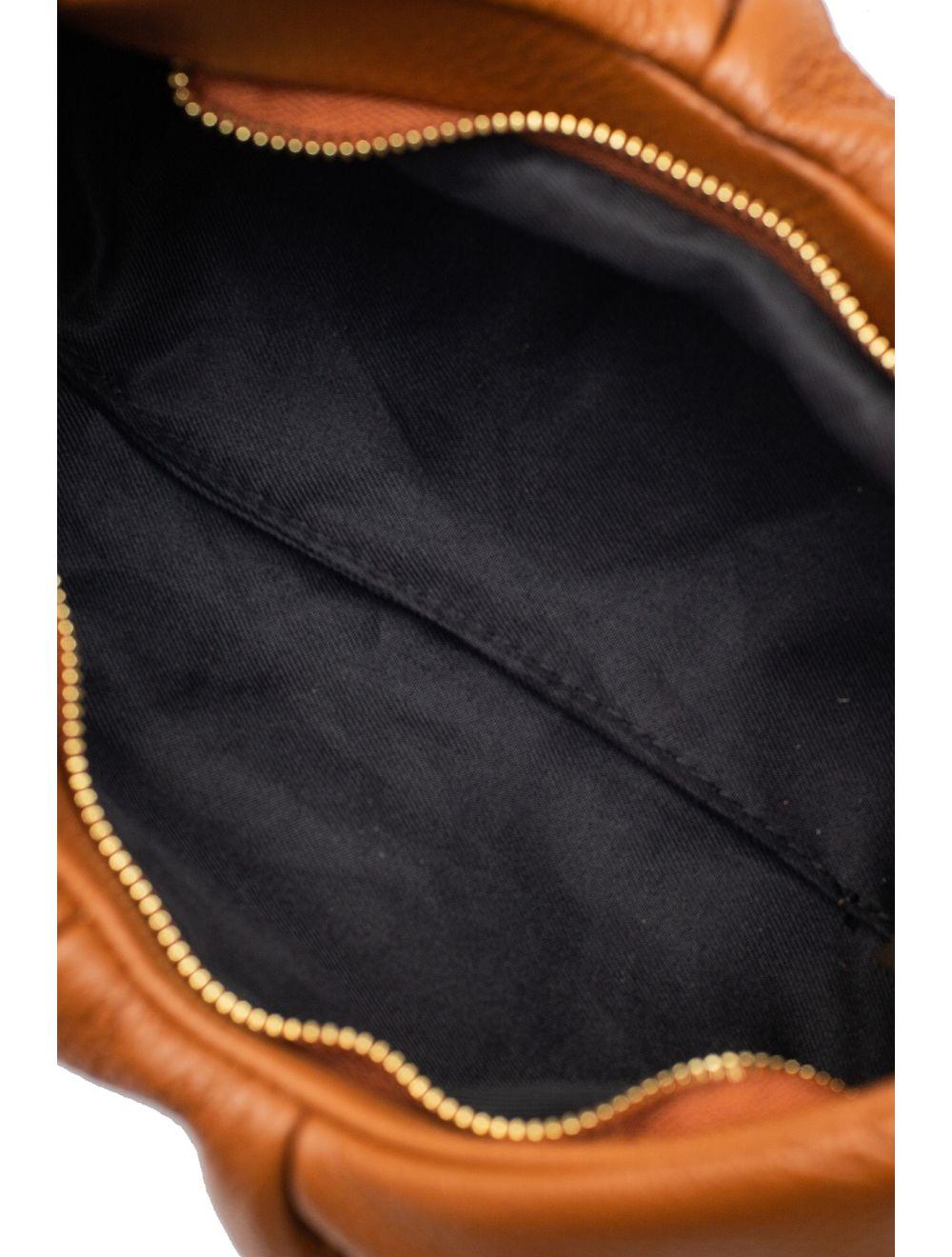 Tom&eva Sac Porté Épaule En Cuir De Vachette Grainée-EYA 4081-COGNAC