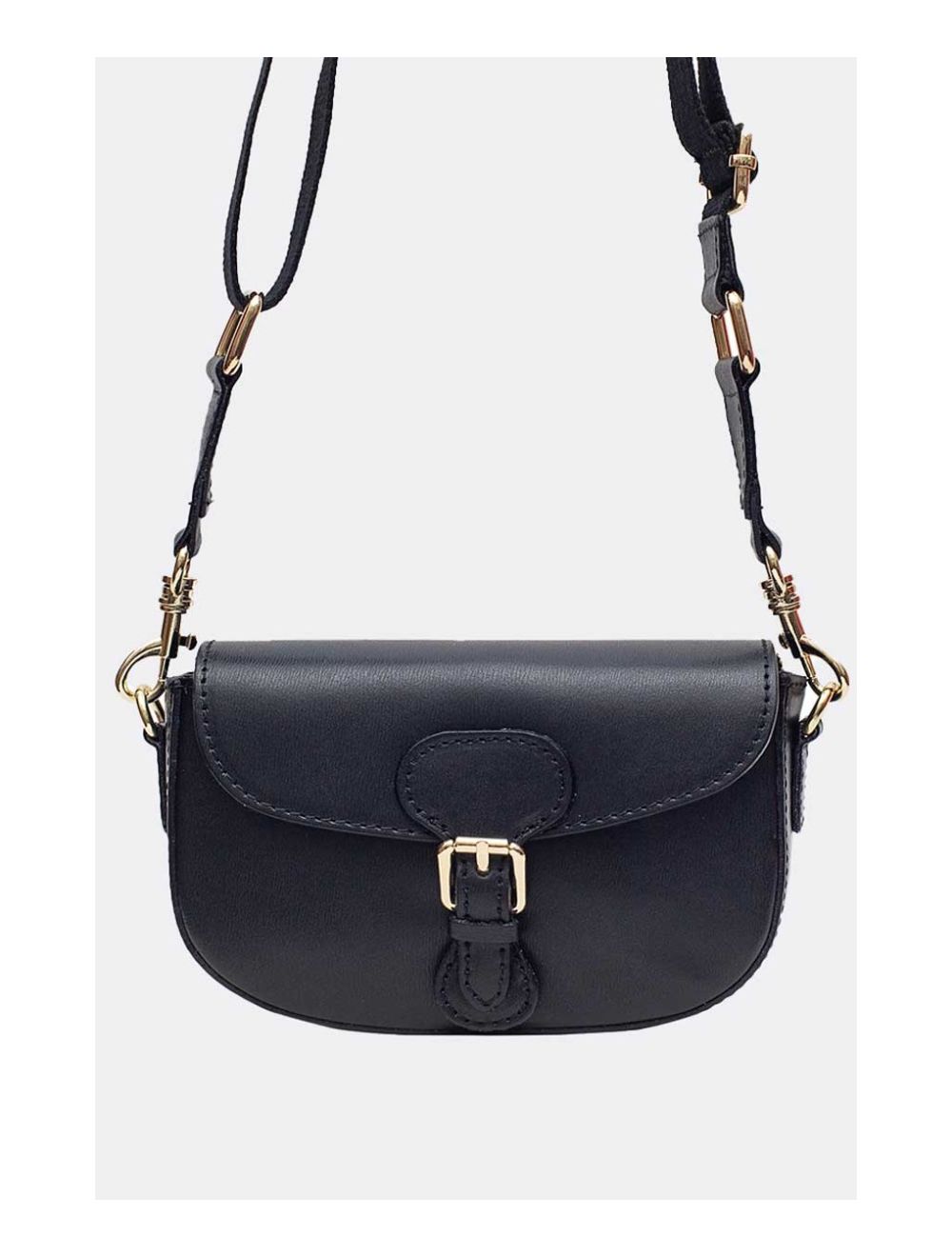 Tom&eva Sac Porté épaule En Cuir De Vachette Grainée-HERMINE 4063-Noir