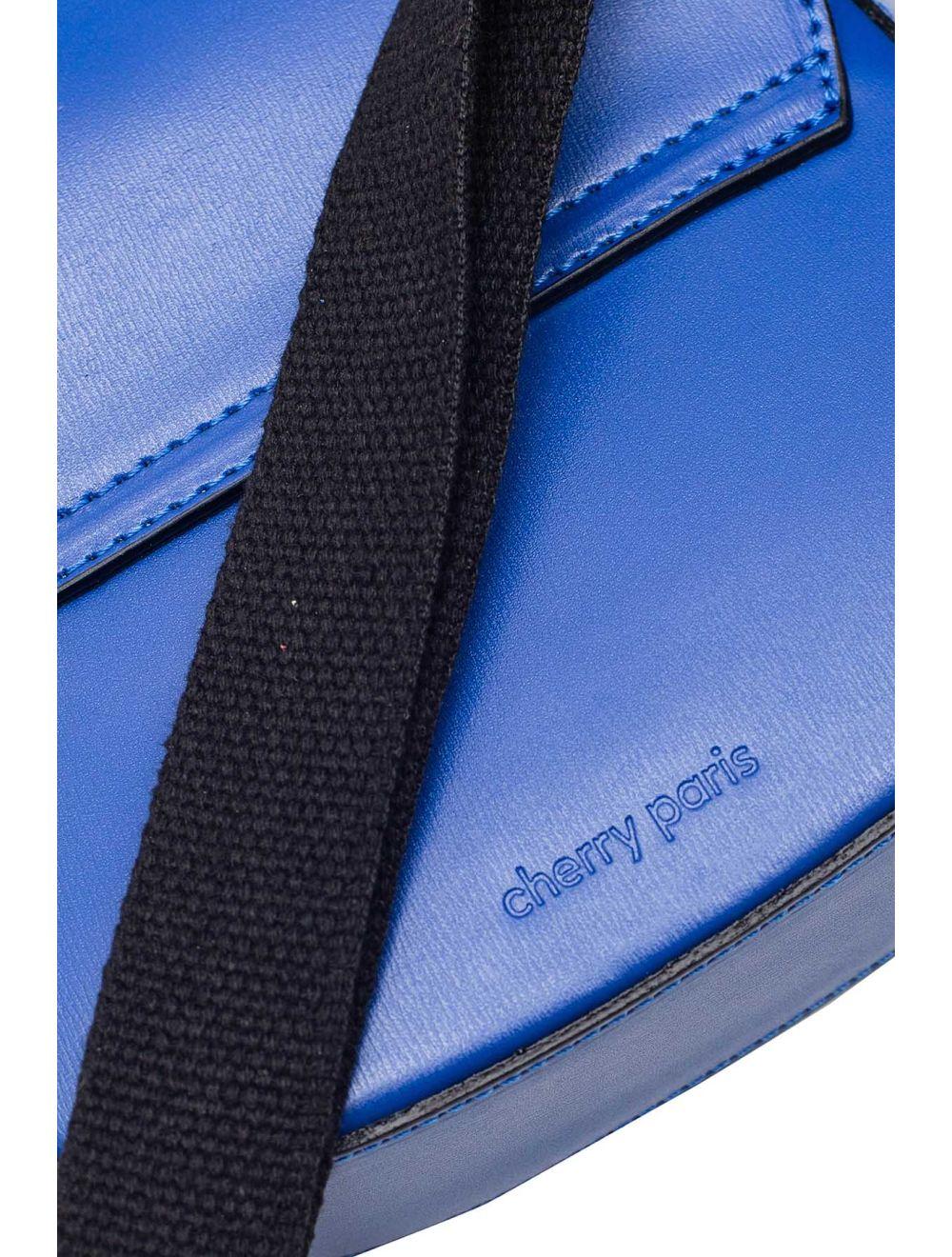 Tom&eva Sac Porté Épaule En Cuir De Vachette Grainée-HERMINE 4063-BLEU ROI