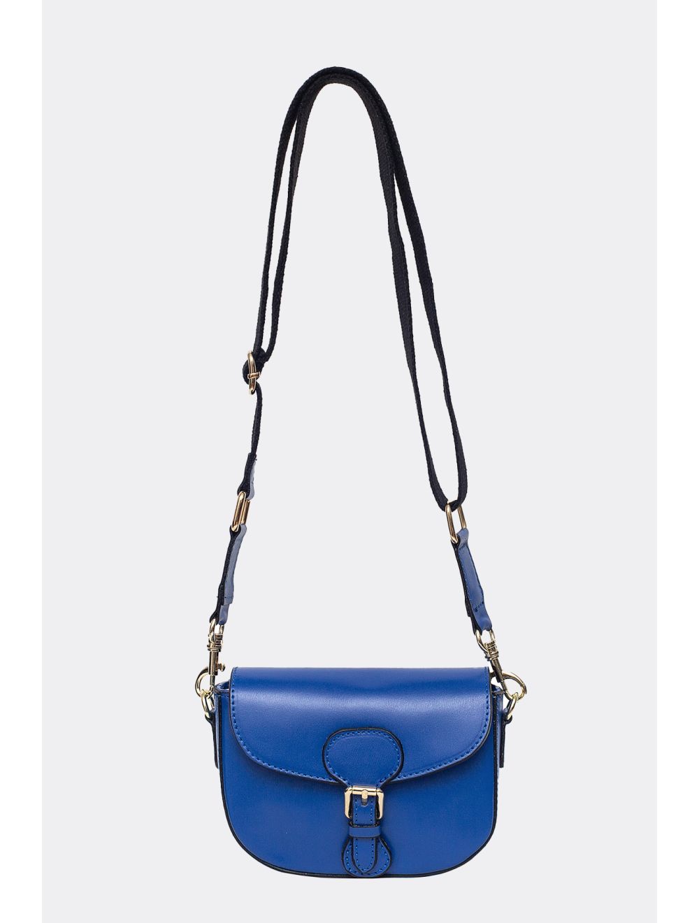 tom&eva Sac Porté Épaule En Cuir De Vachette Grainée-HERMINE 4063-BLEU ROI
