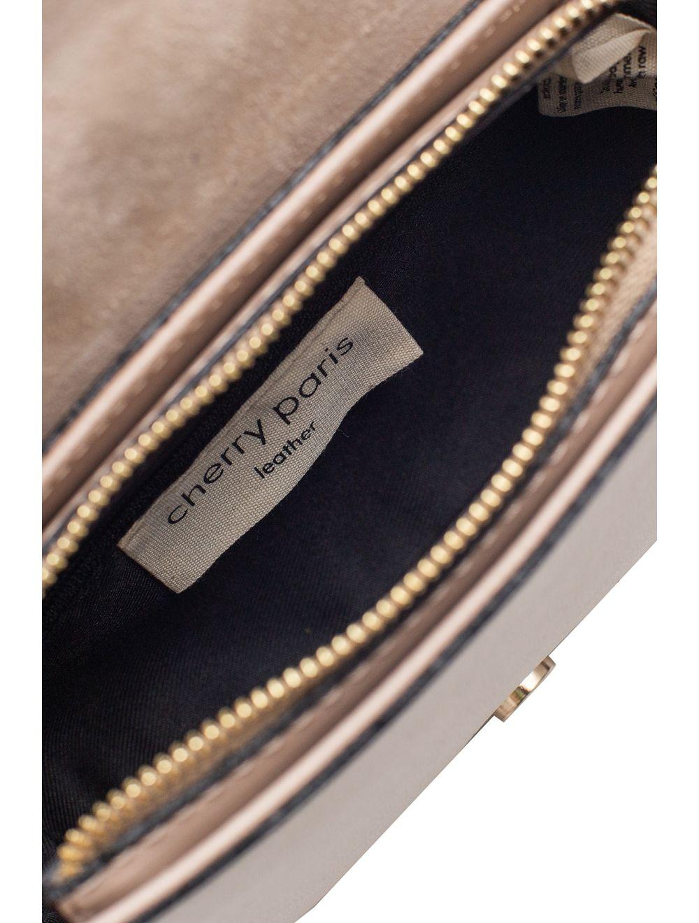 Tom&eva Sac Porté Épaule En Cuir De Vachette Grainée-HERMINE 4063-TAUPE
