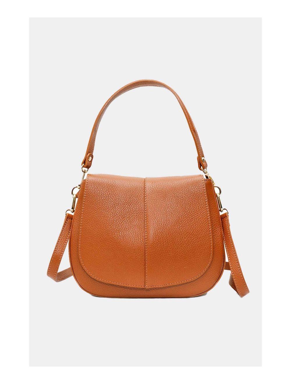 Tom&eva Sac Porté Épaule En Cuir Vachette Grainée 4137 LAYANA-COGNAC