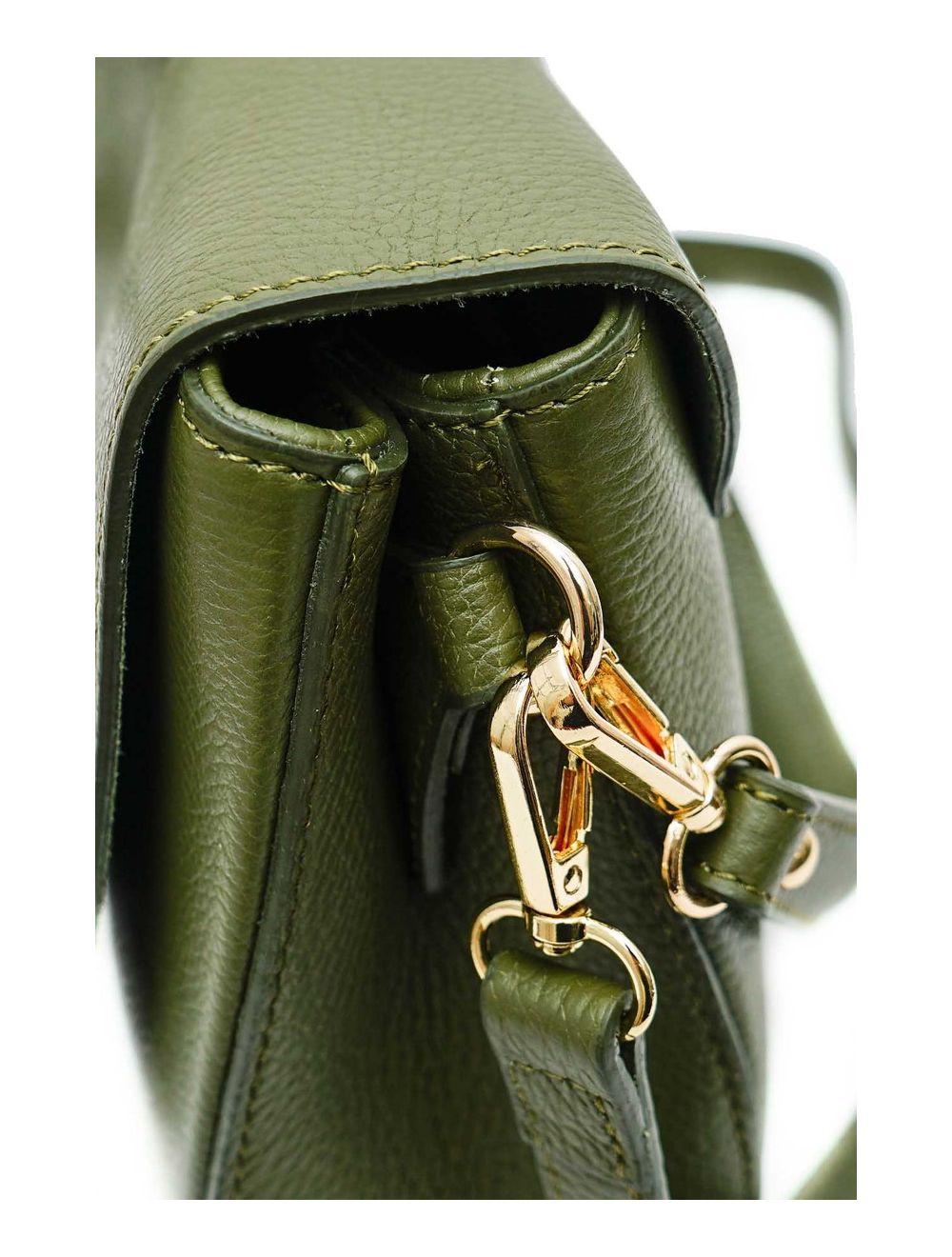 Tom&eva Sac Porté Épaule En Cuir Vachette Grainée 4137 LAYANA-KHAKI