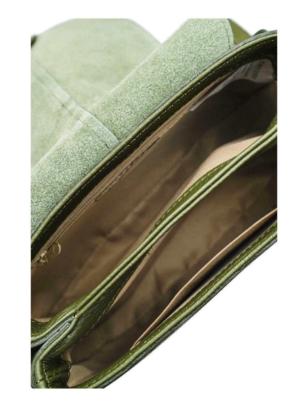 tom&eva Sac Porté Épaule En Cuir Vachette Grainée 4137 LAYANA-KHAKI