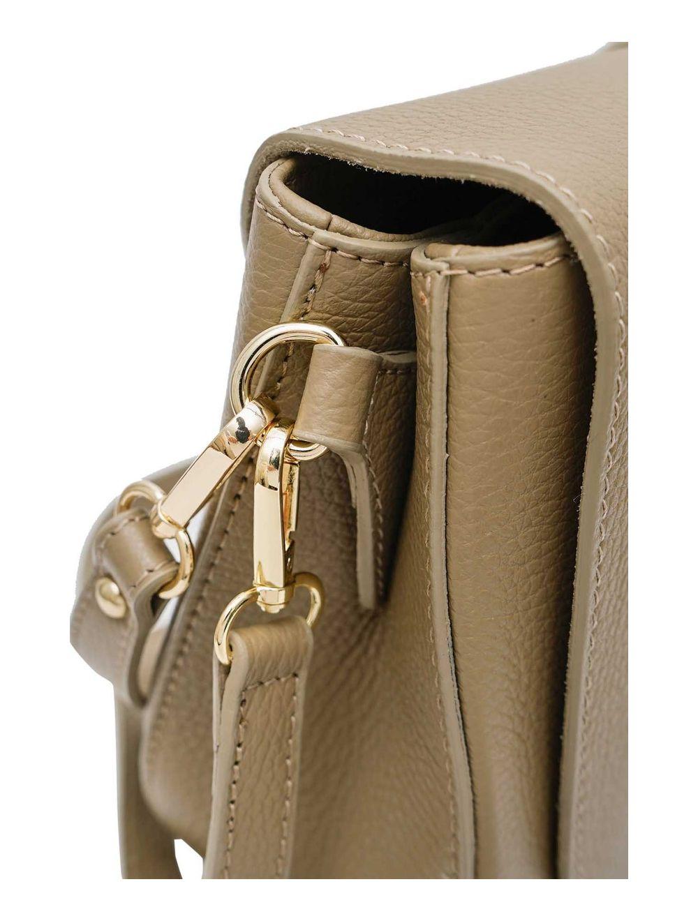 Tom&eva Sac Porté Épaule En Cuir Vachette Grainée 4137 LAYANA-TAUPE