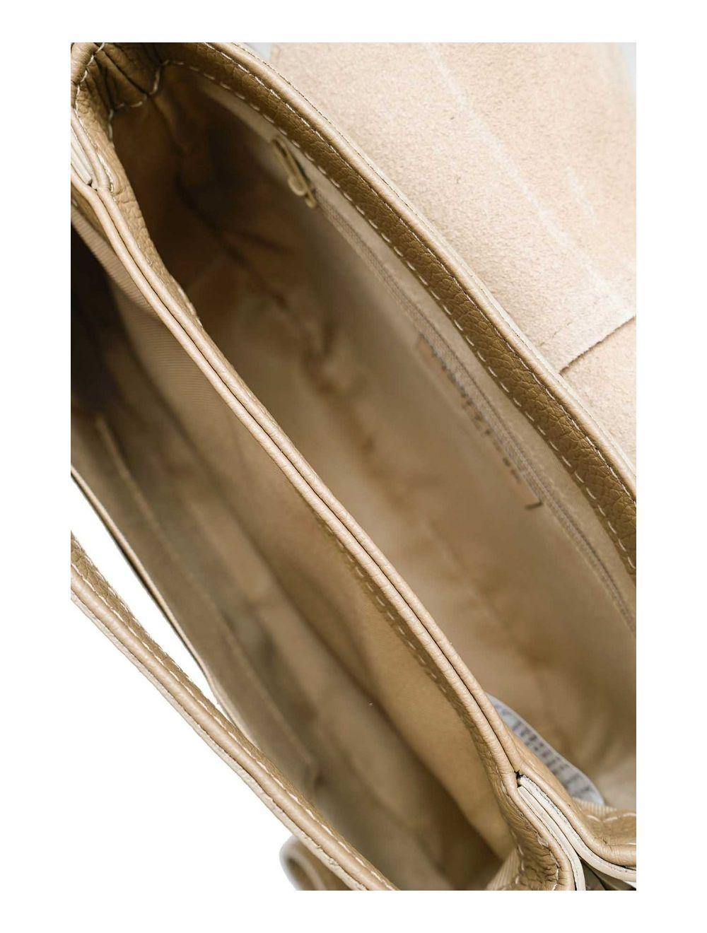 tom&eva Sac Porté Épaule En Cuir Vachette Grainée 4137 LAYANA-TAUPE