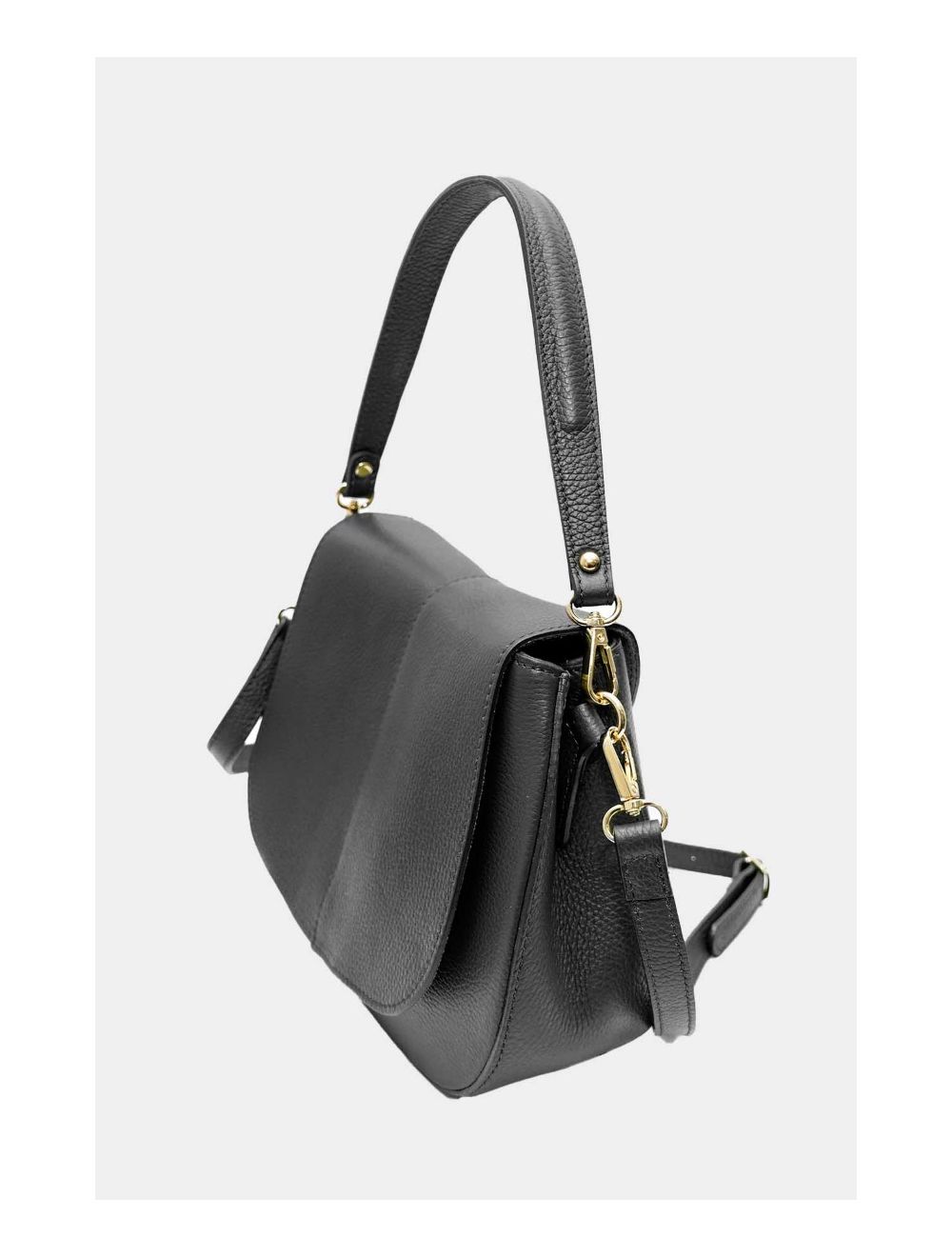 Tom&eva Sac Porté Épaule En Cuir Vachette Grainée 4137 LAYANA-NOIR