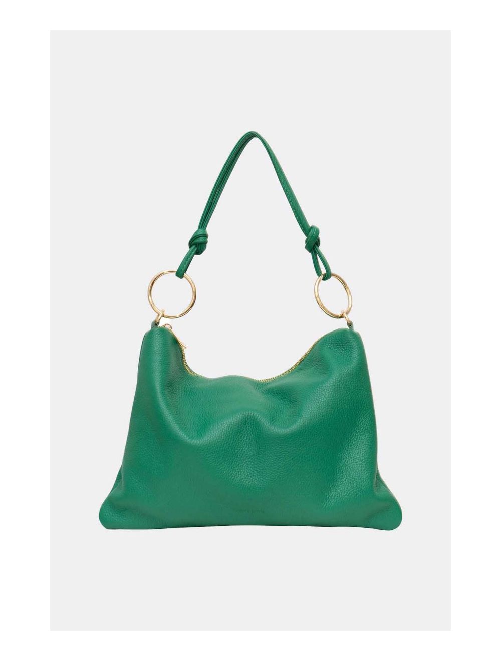Tom&eva Sac Porté Épaule En Cuir Vachette Grainée NATALIA 4092-Vert