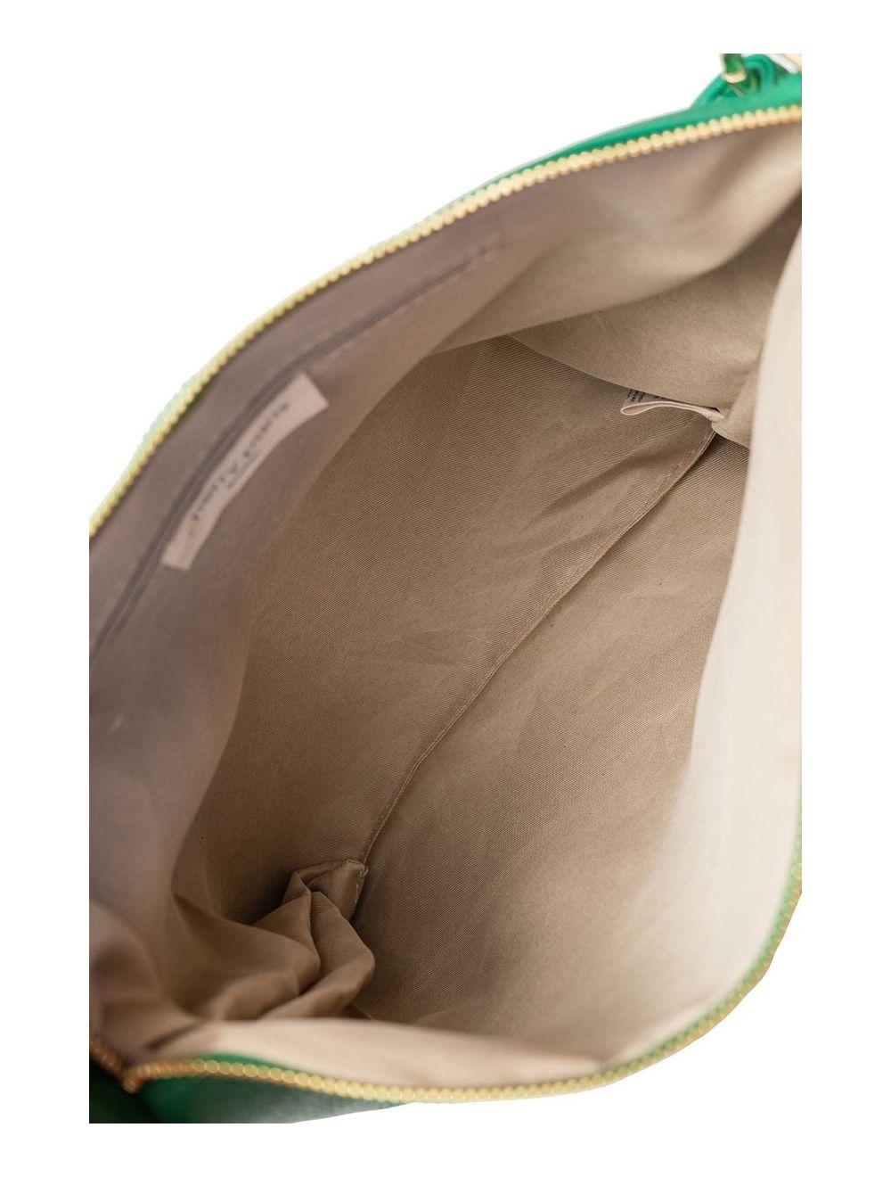tom&eva Sac Porté Épaule En Cuir Vachette Grainée NATALIA 4092-Vert