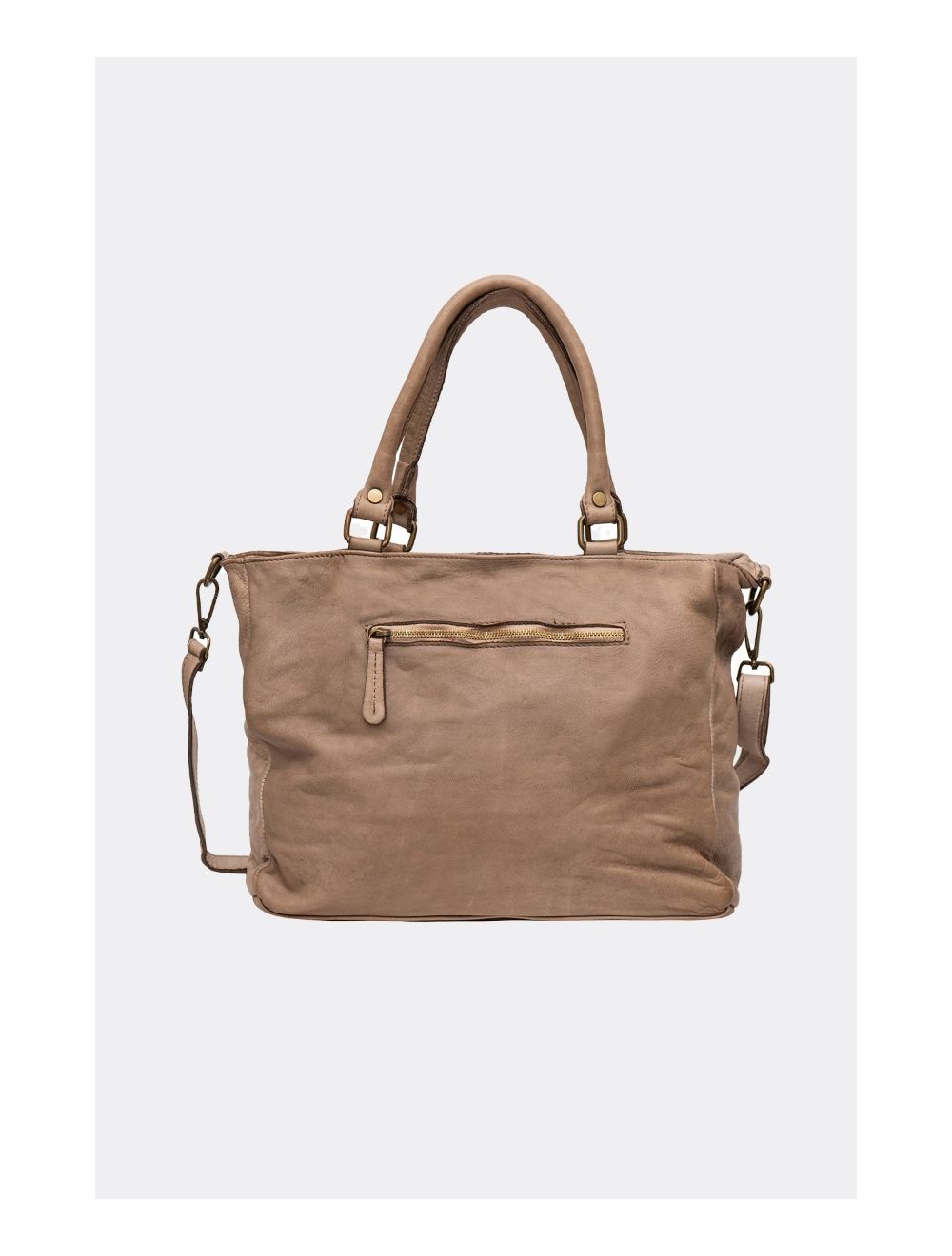 Tom&eva Sac Porté Épaule En Cuir Vachette Motif Clouté CASTILLE 4116-Camel