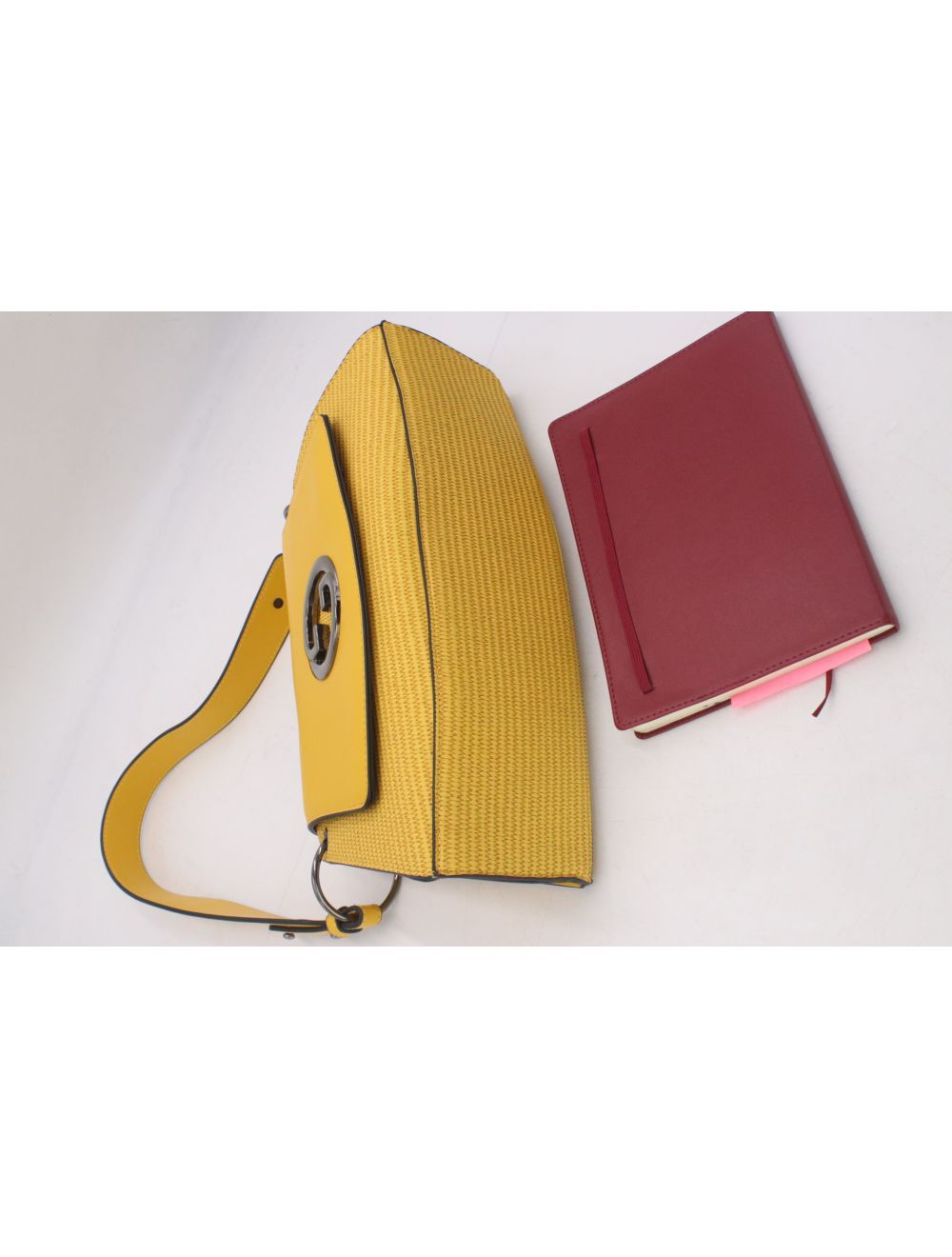 Tom&eva Sac Porté Épaule Femme En Paille 24B-6009-Jaune