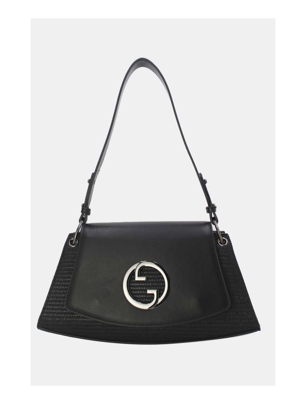 Tom&eva Sac Porté Épaule Femme En Paille 24B-6009-Noir