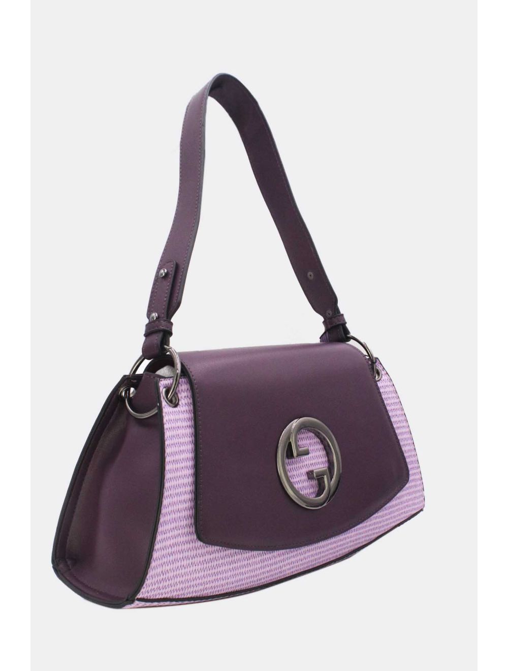 Tom&eva Sac Porté Épaule Femme En Paille 24B-6009-Violet