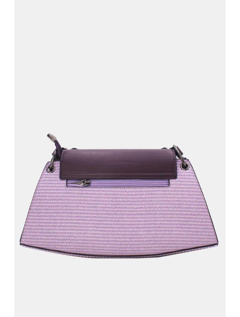 Tom&eva Sac Porté Épaule Femme En Paille 24B-6009-Violet