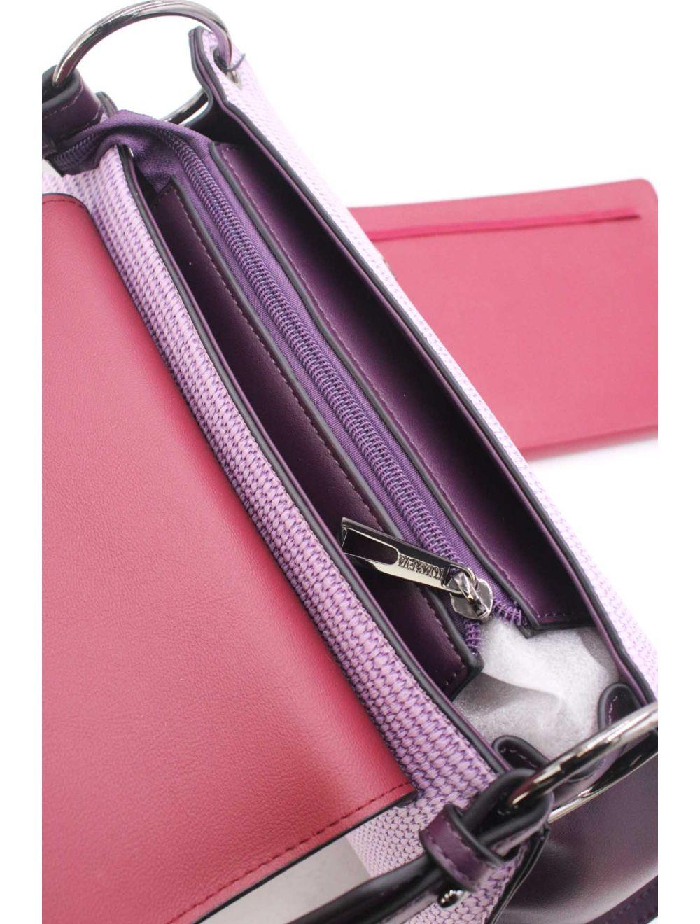 tom&eva Sac Porté Épaule Femme En Paille 24B-6009-Violet