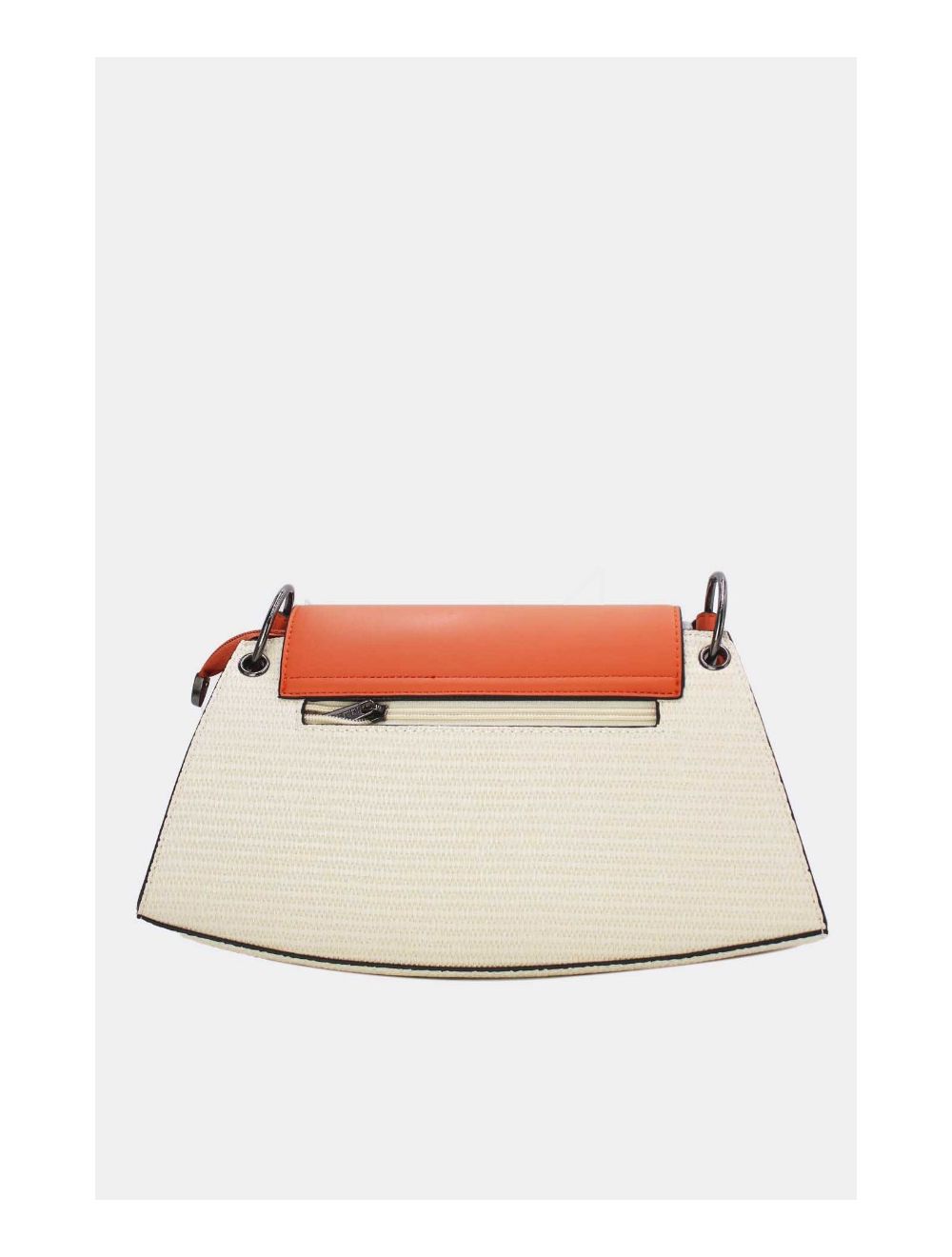 Tom&eva Sac Porté Épaule Femme En Paille 24B-6009-White/Orange