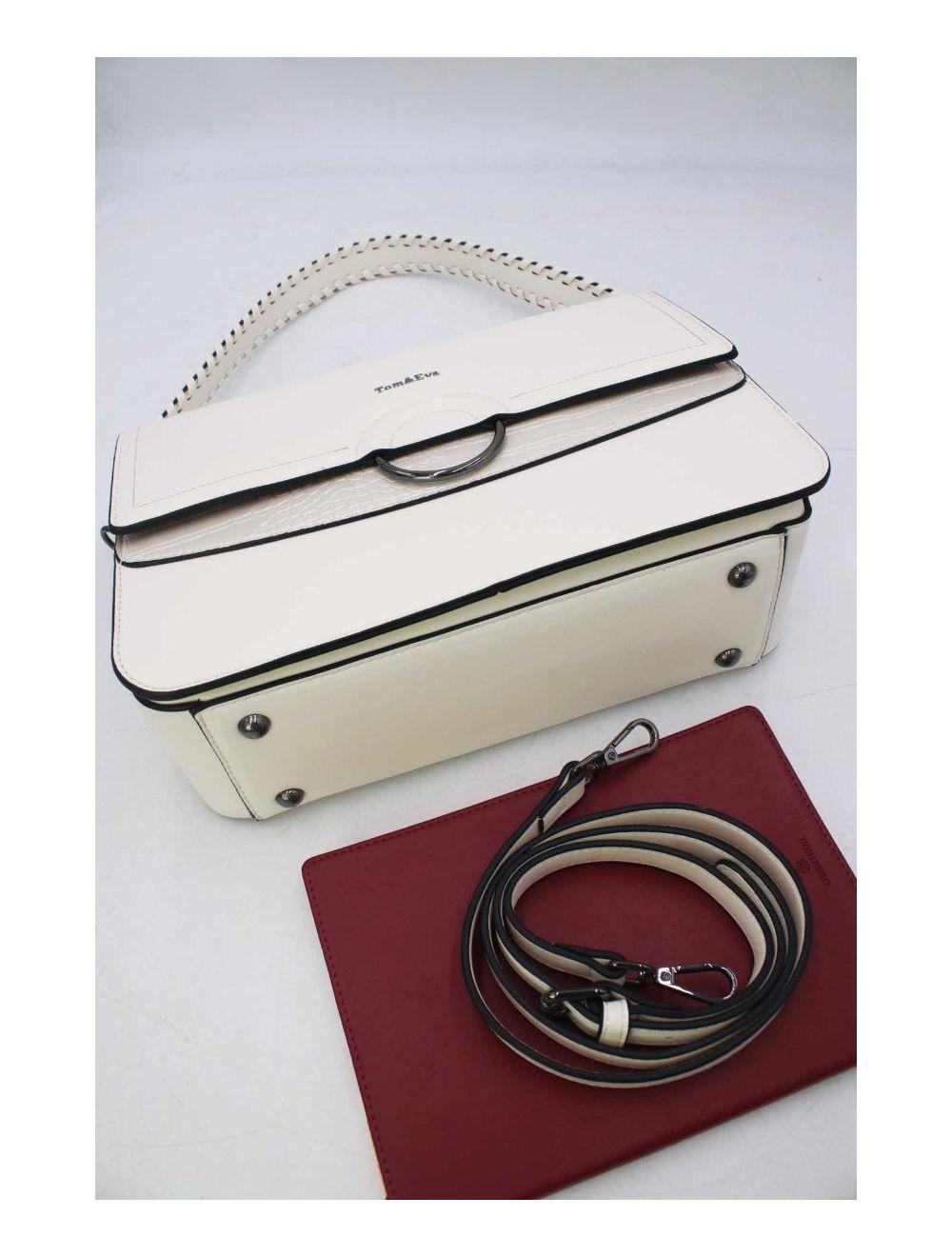 Tom&eva Sac Porté Épaule Femme Patchwork 24B-6031-Blanc