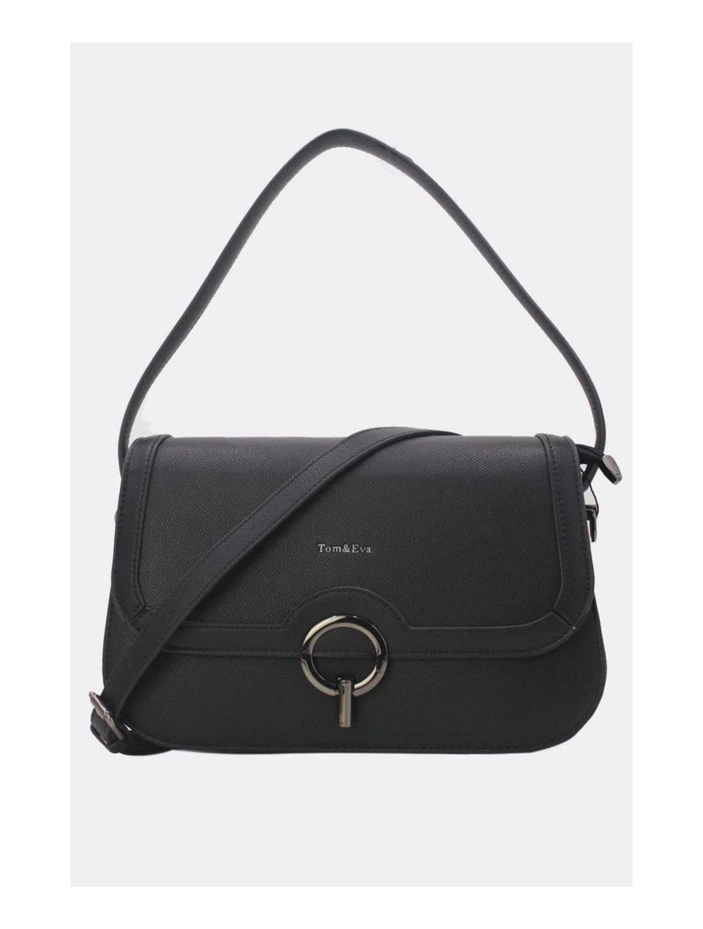 Tom&eva Sac Porté Épaule Femme Style Vintage 24B-6108-Noir