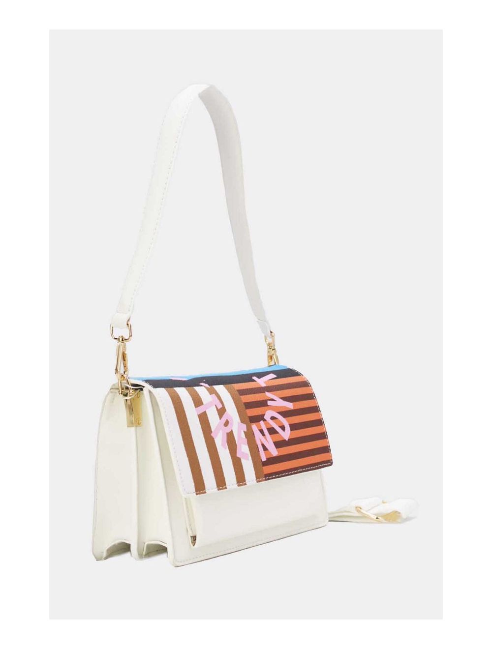 Tom&eva Sac Porté Épaule Multipoches 24P-6083-Blanc