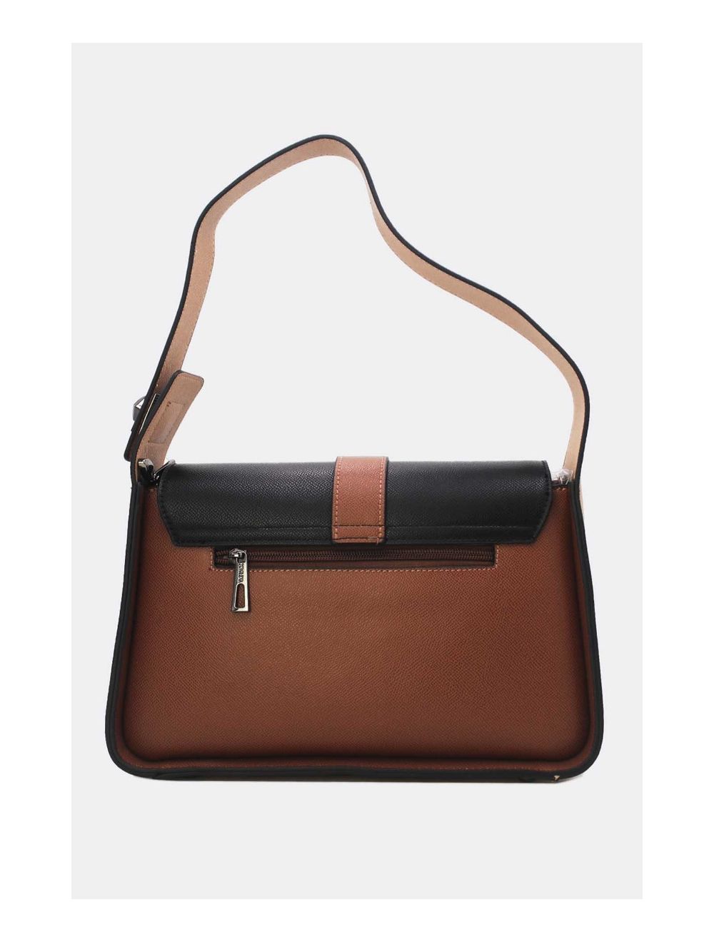 Tom&eva Sac Porté Épaule Style Vintage 24B-5958-Coff/Khaki/Blk