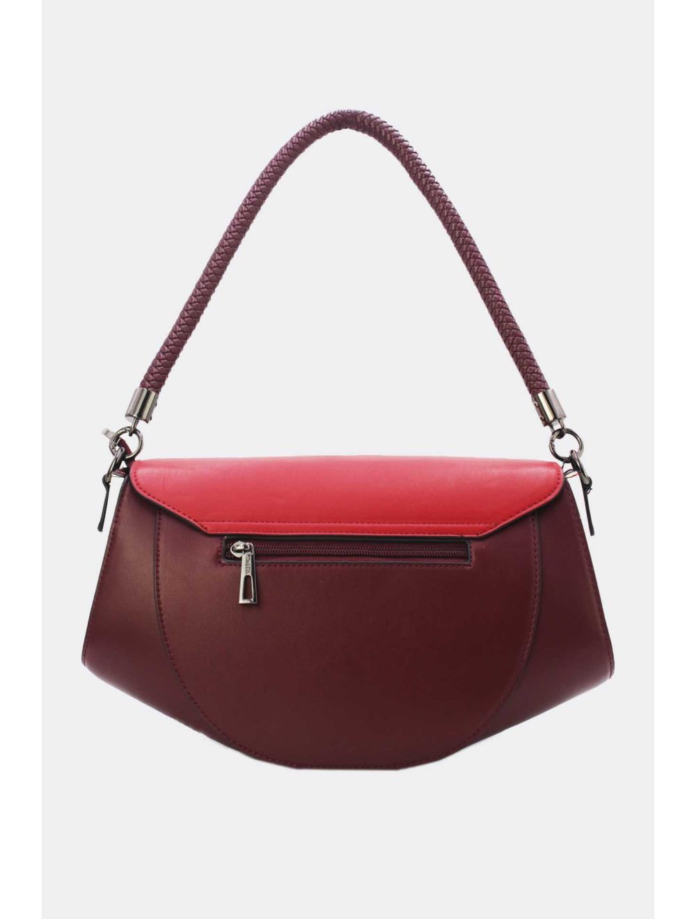 Tom&eva Sac Porté Épaule Tricolore 24B-6012-D.red/White/Wine