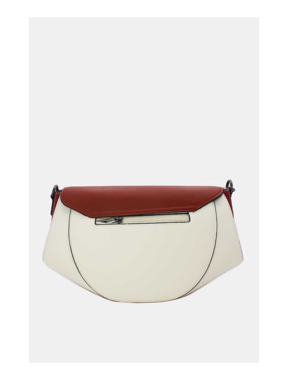 Tom&eva Sac Porté Épaule Tricolore 24B-6012-White/Red/Orange