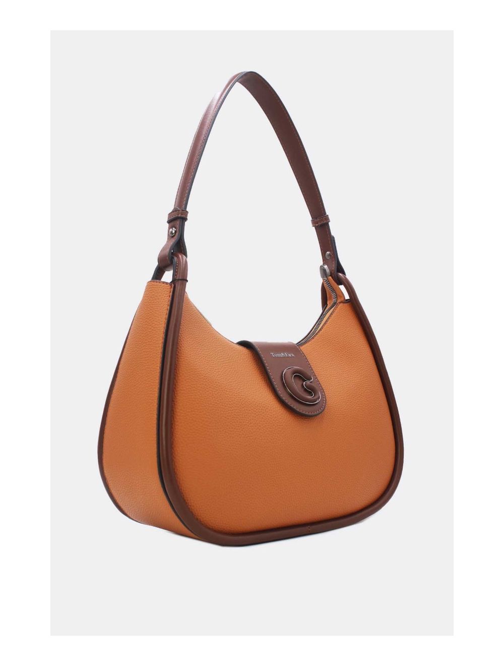 Tom&eva Sac Porté Épaule Vintage 24B-6055-Brown/Coffee