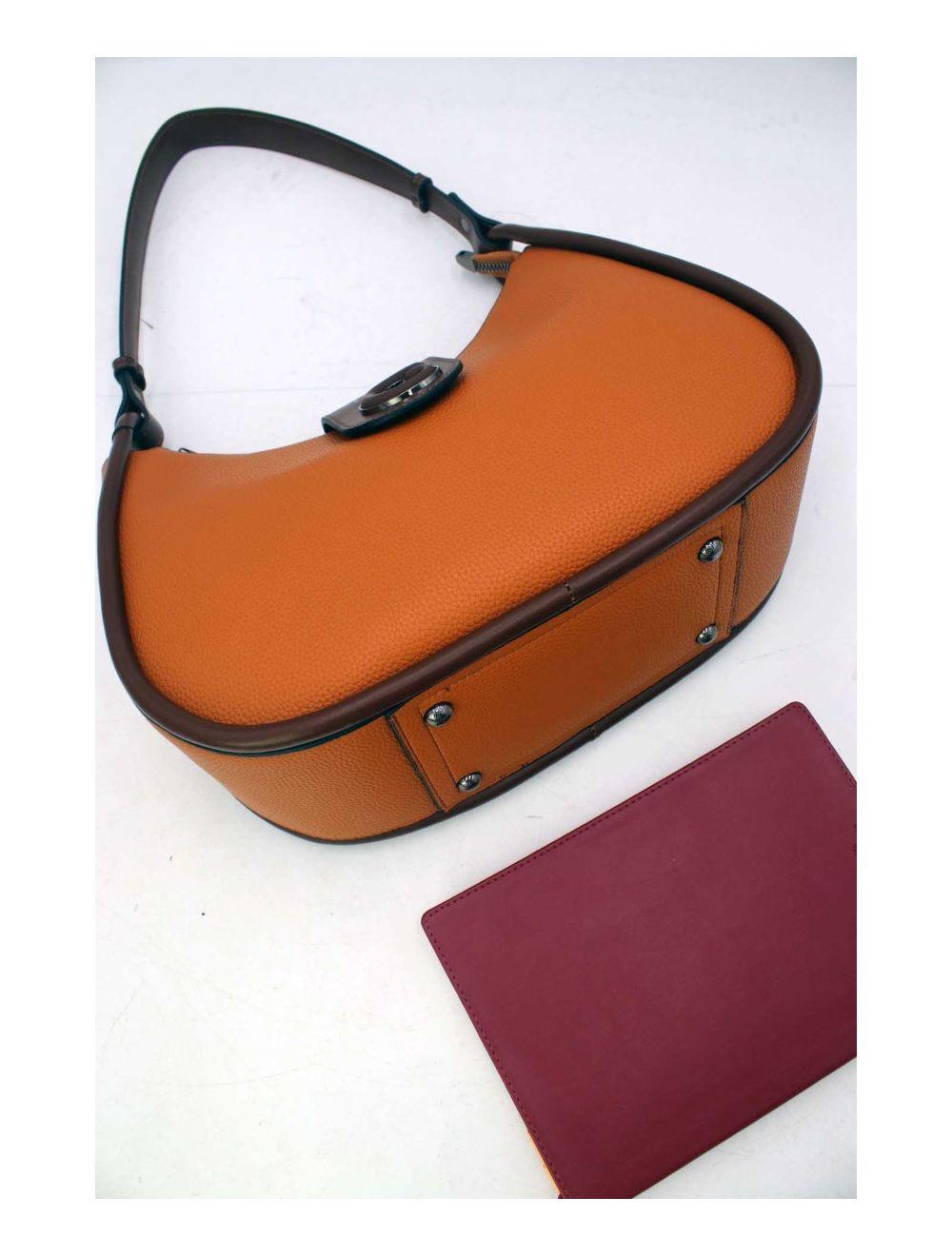 Tom&eva Sac Porté Épaule Vintage 24B-6055-Brown/Coffee