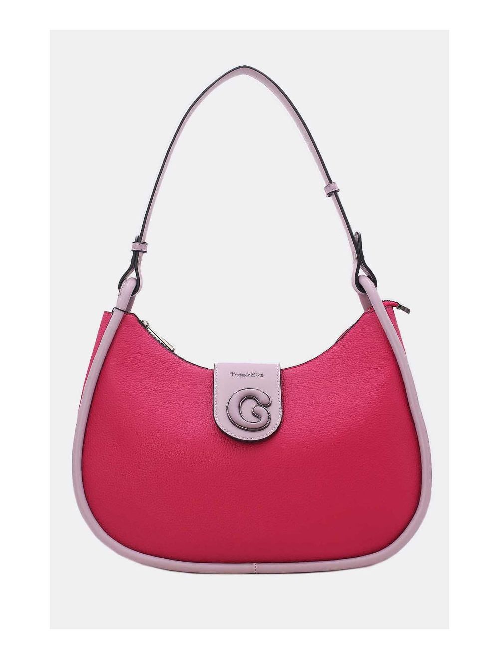 tom&eva Sac Porté Épaule Vintage 24B-6055-Pink/Purple