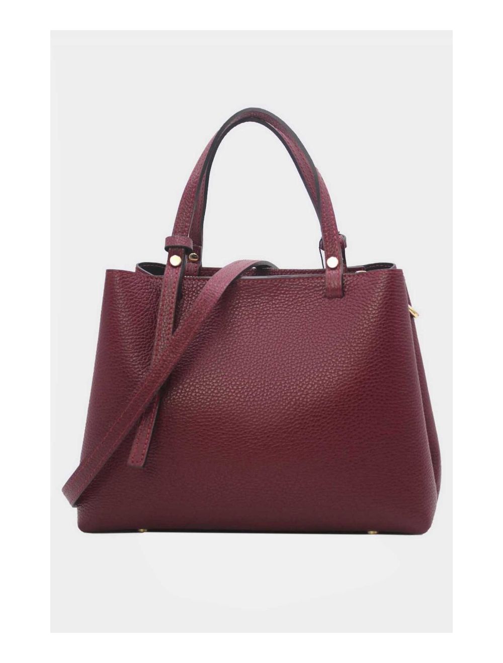 Tom&eva Sac Porté Main En Croûte De Cuir De Vachette Grainée 24C-6344-Bordeaux