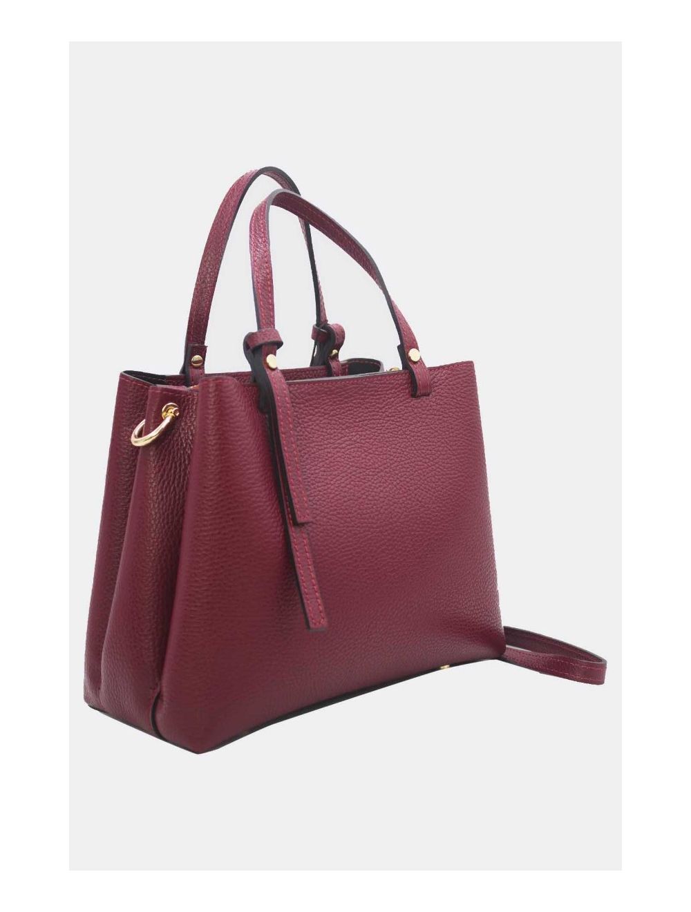 Tom&eva Sac Porté Main En Croûte De Cuir De Vachette Grainée 24C-6344-Bordeaux