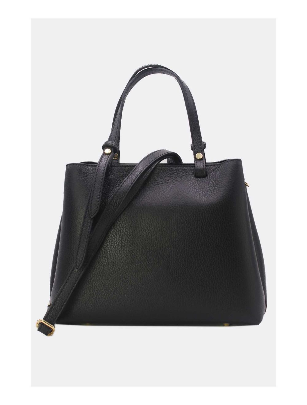 Tom&eva Sac Porté Main En Croûte De Cuir De Vachette Grainée 24C-6344-Noir