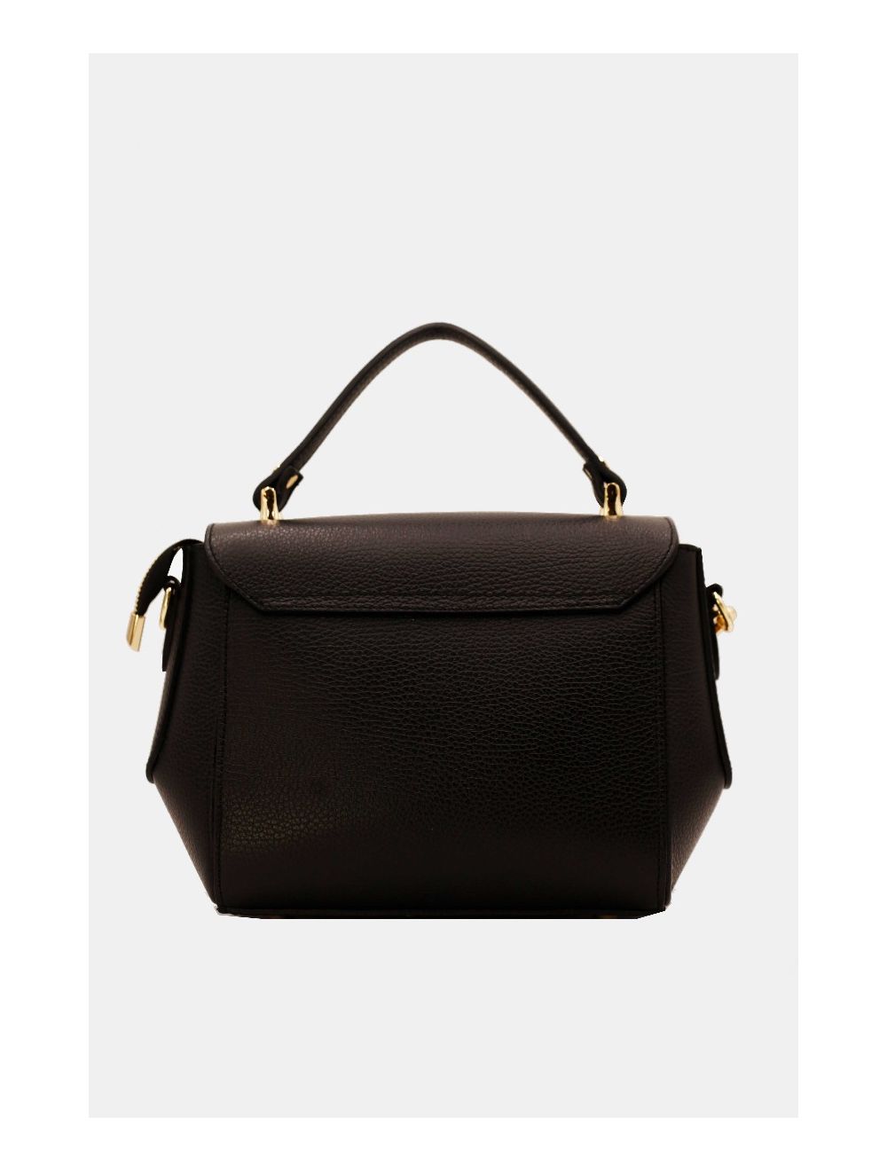 Tom&eva Sac Porté Main En Croûte De Cuir De Vachette Grainée 24C-930-Noir