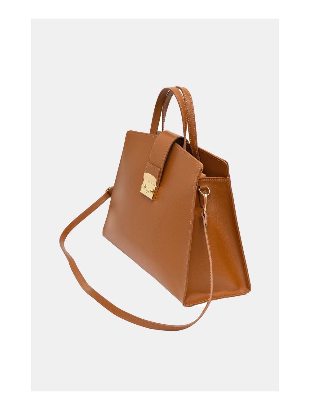 Tom&eva Sac Porté Main En Cuir De Vachette YARA 4097-Camel