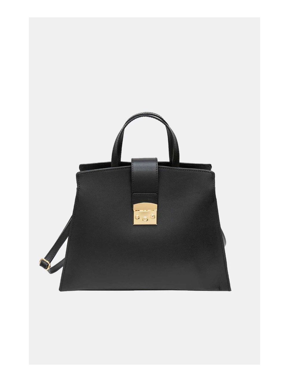 Tom&eva Sac Porté Main En Cuir De Vachette YARA 4097-Noir