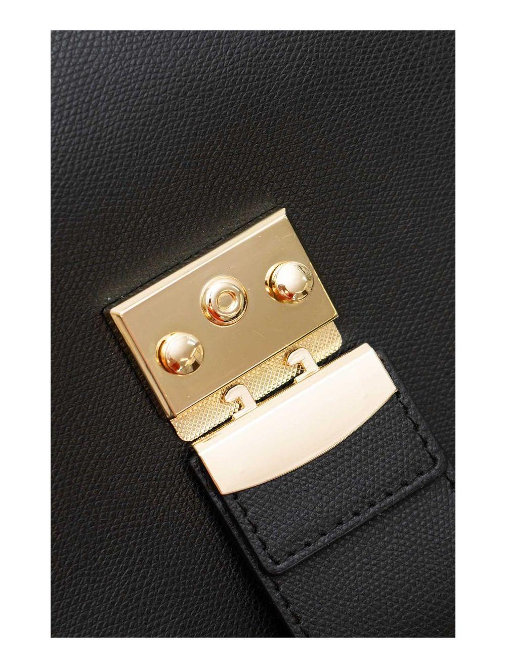 Tom&eva Sac Porté Main En Cuir De Vachette YARA 4097-Noir