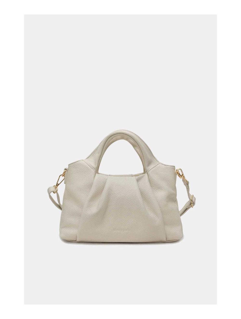 Tom&eva Sac Porté Main En Cuir Vachette Grainée 4166 LALIE-Beige