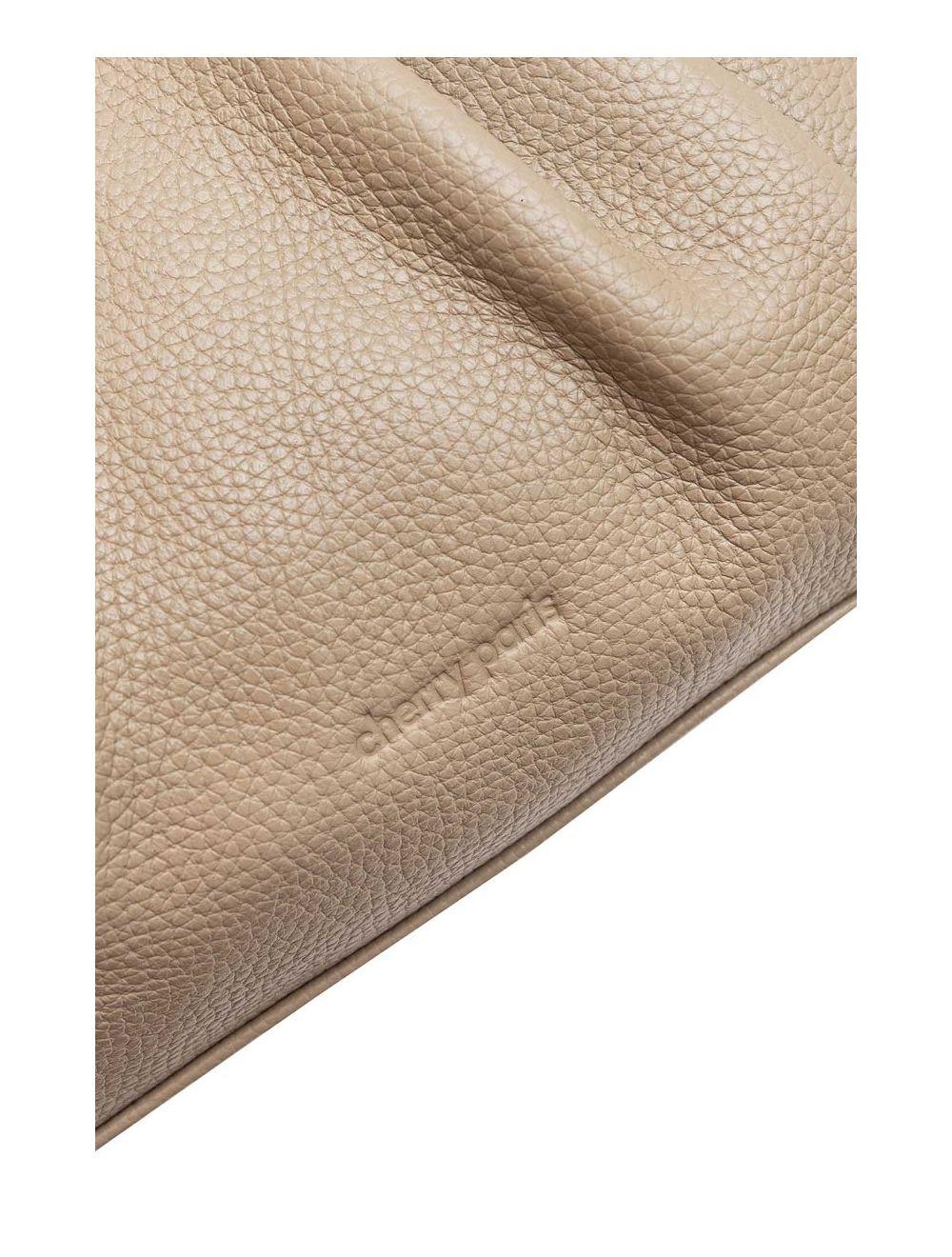 Tom&eva Sac Porté Main En Cuir Vachette Grainée 4166 LALIE-Taupe