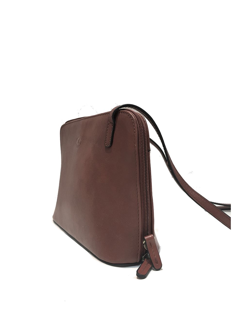 Tom&eva Sac Porté Travers En Cuir Vachette Collet RI865056-Taupe