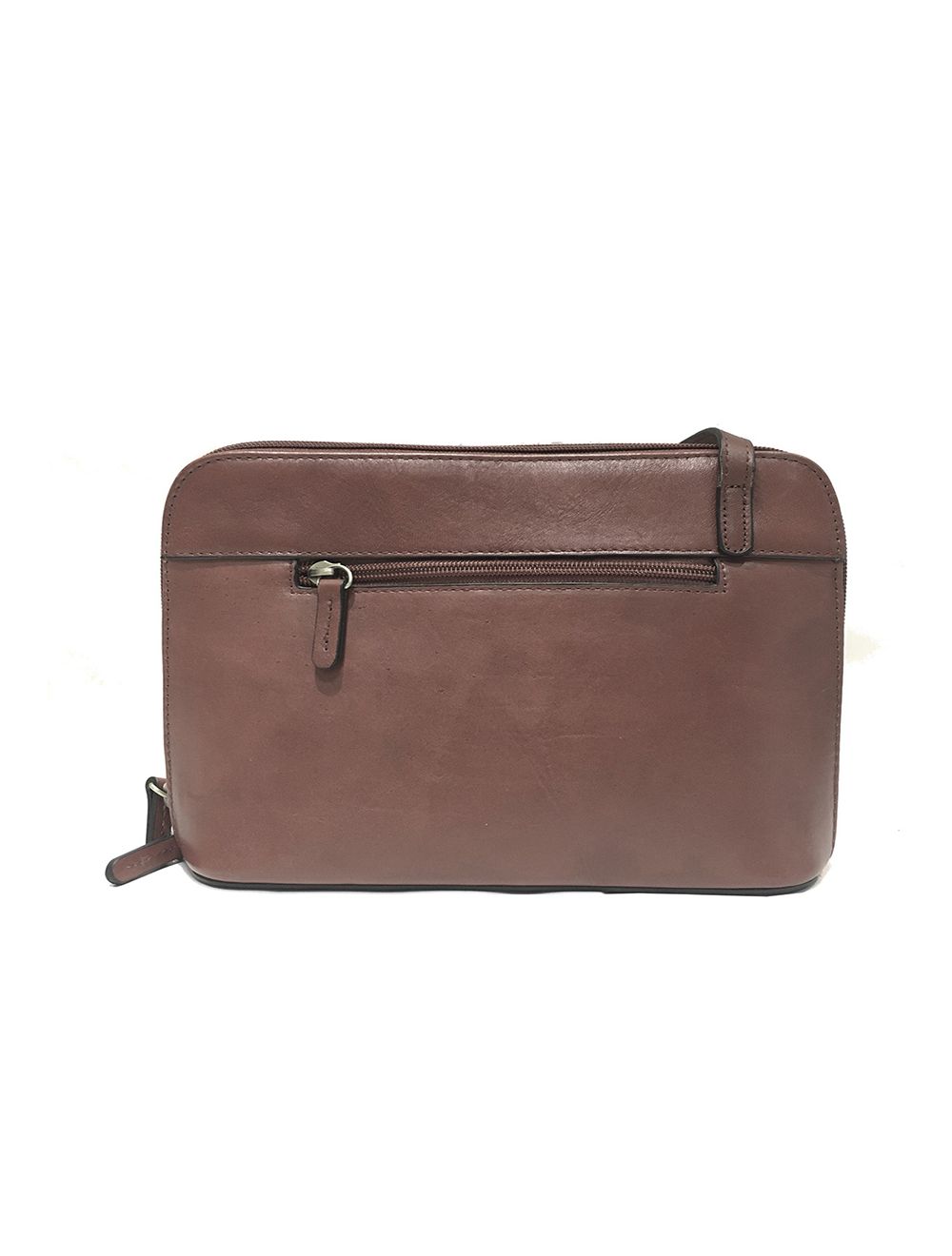 Tom&eva Sac Porté Travers En Cuir Vachette Collet RI865056-Taupe
