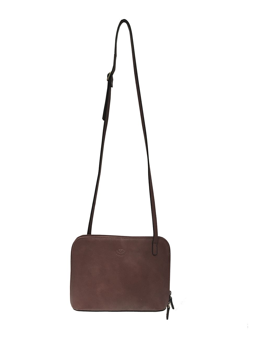 Tom&eva Sac Porté Travers En Cuir Vachette Collet RI865056-Taupe