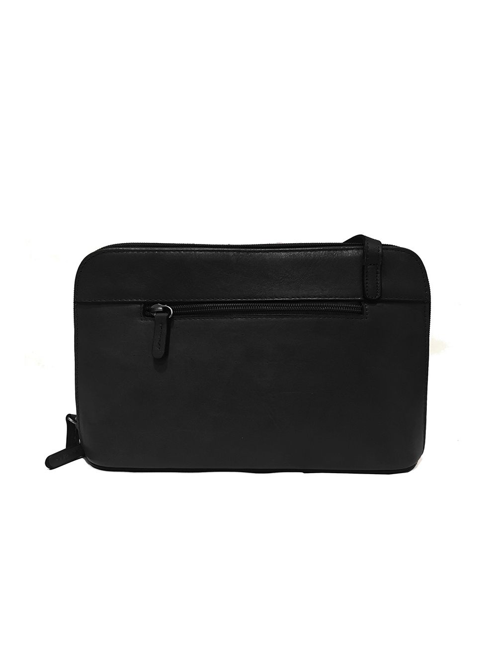 Tom&eva Sac Porté Travers En Cuir Vachette Collet RI865056-Noir