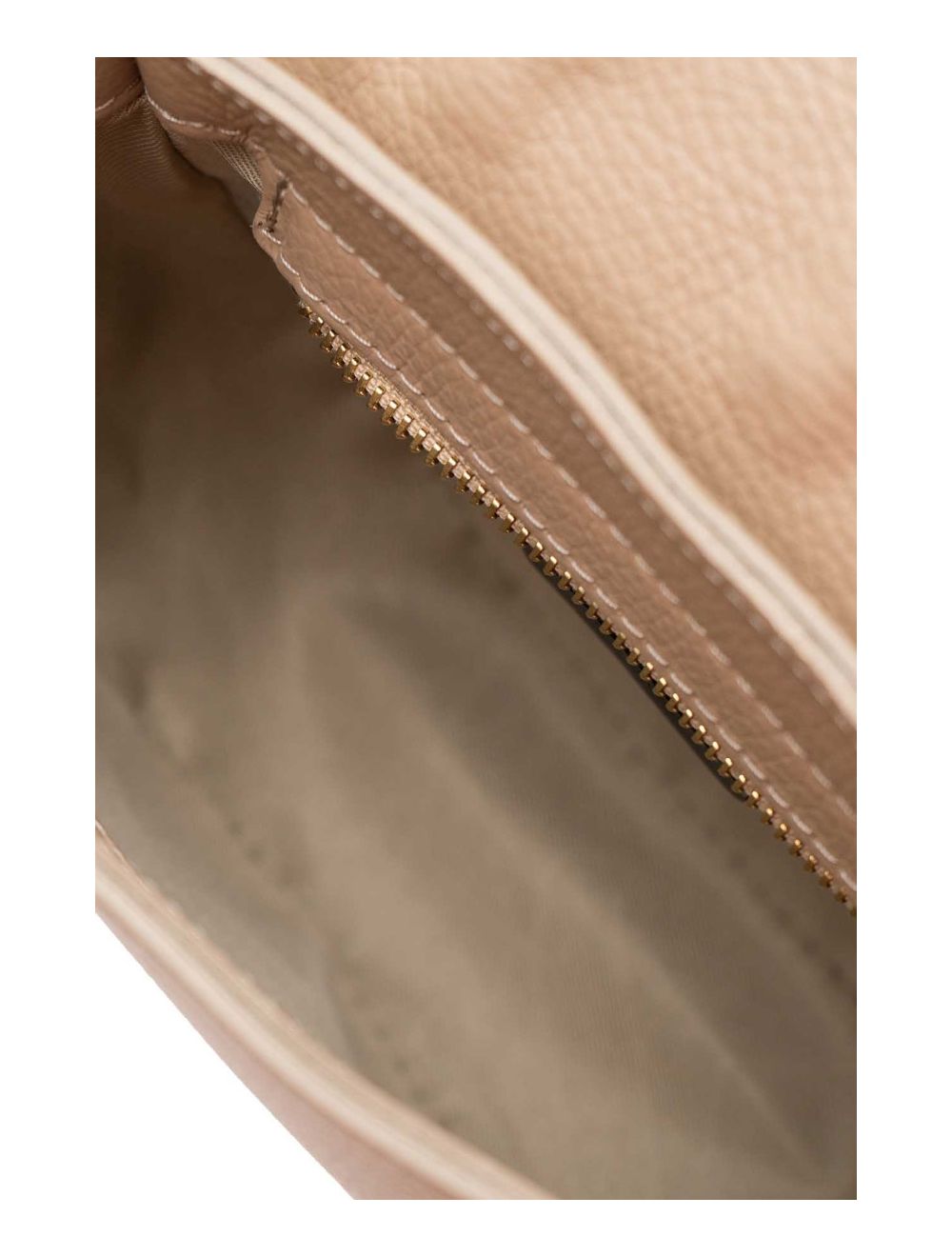 tom&eva Sac Porté Travers En Cuir Vachette Gainé-TATIANA 4080-Taupe
