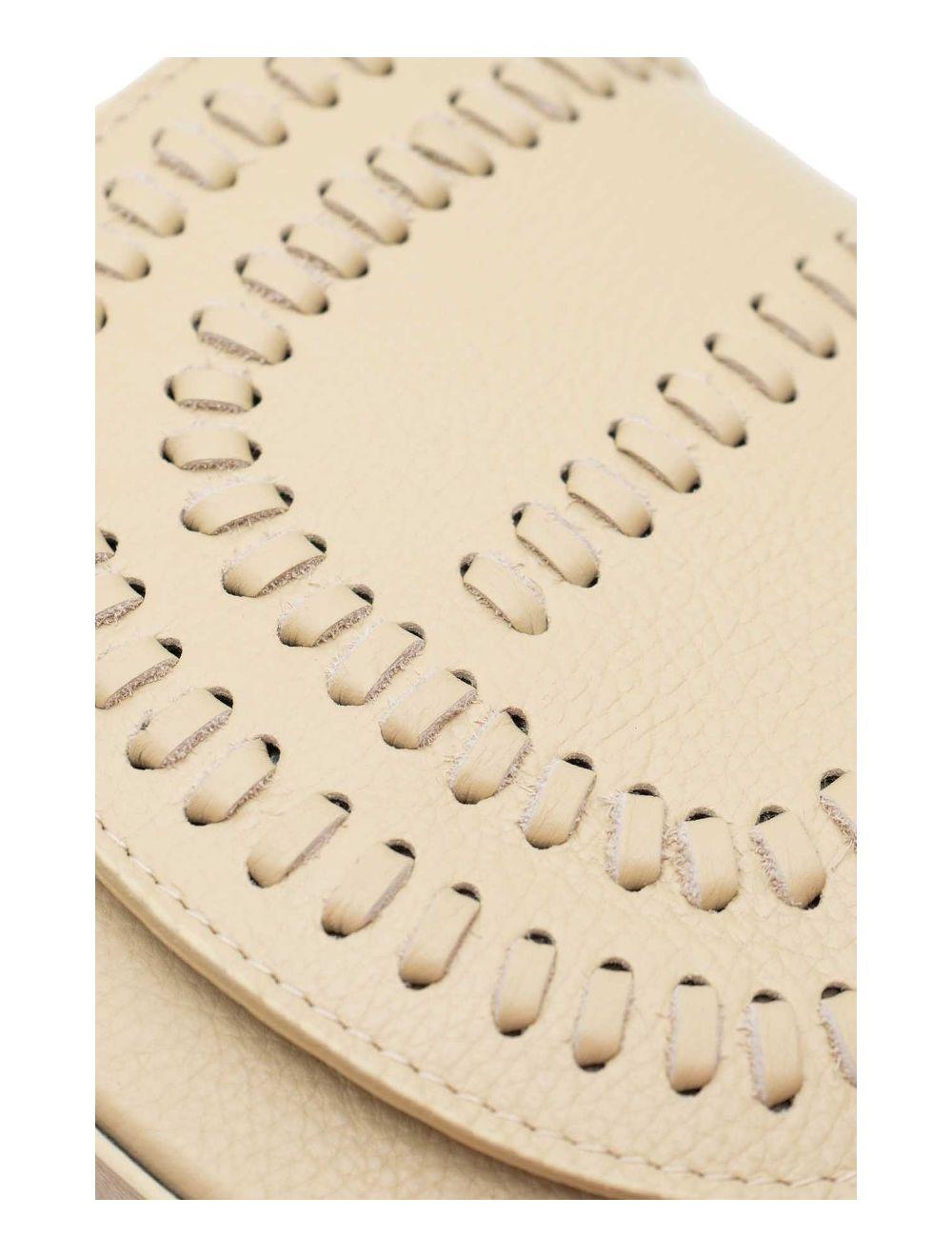 Tom&eva Sac Porté Travers En Cuir Vachette Gainé-TATIANA 4080-Beige