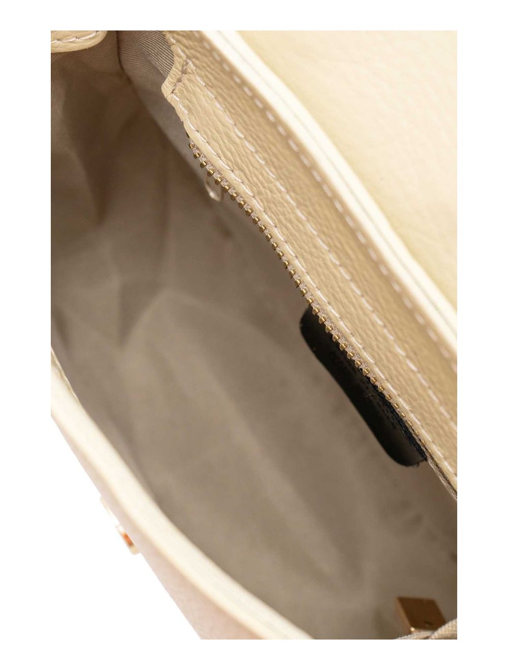 tom&eva Sac Porté Travers En Cuir Vachette Gainé-TATIANA 4080-Beige