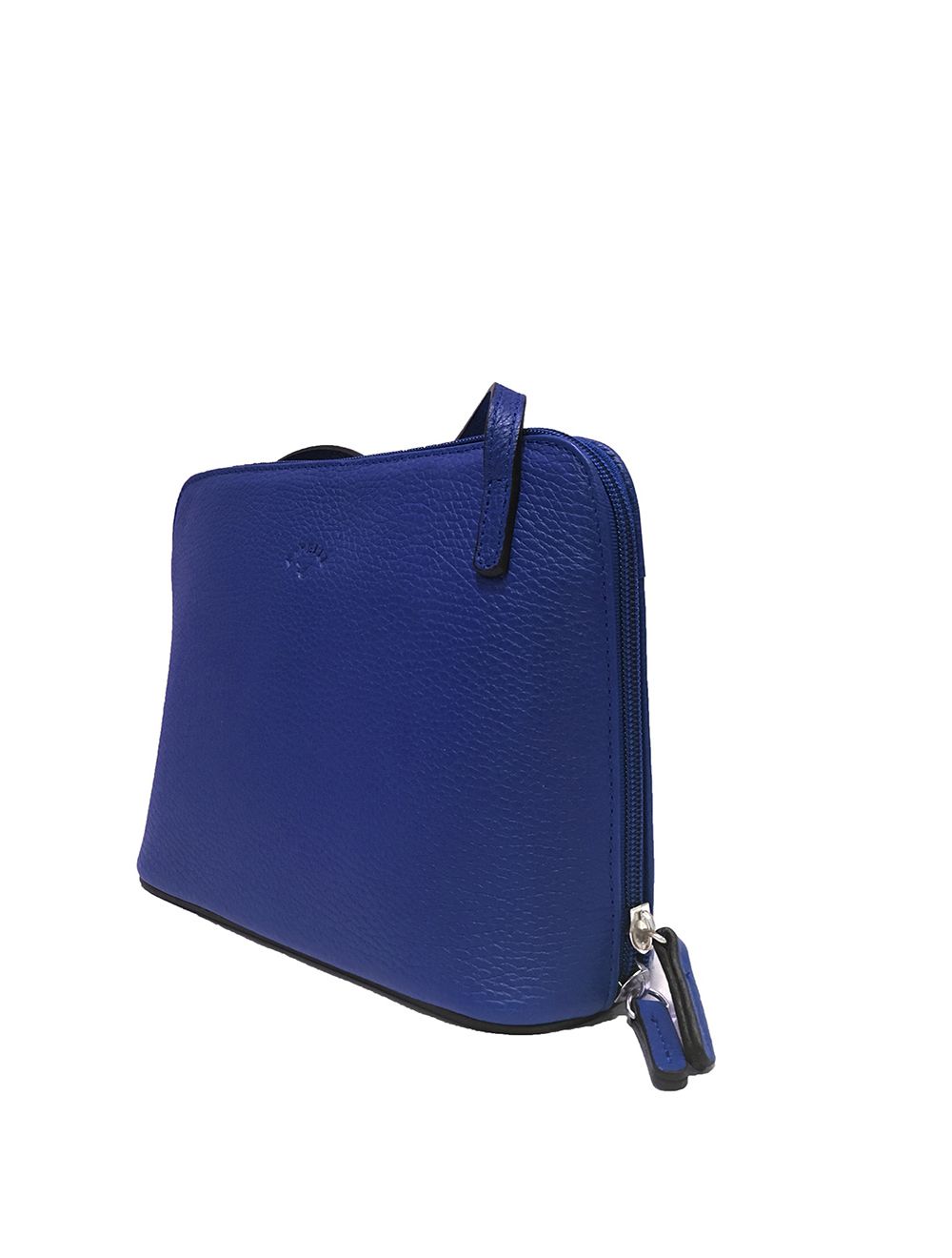 Tom&eva Sac Porté Travers En Cuir Vachette Grainé RI5156-BleuROI