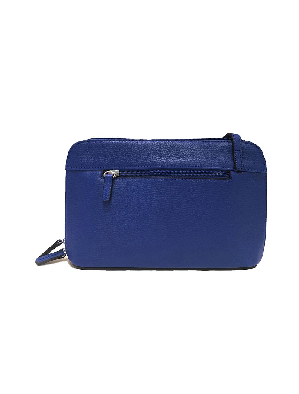 Tom&eva Sac Porté Travers En Cuir Vachette Grainé RI5156-BleuROI