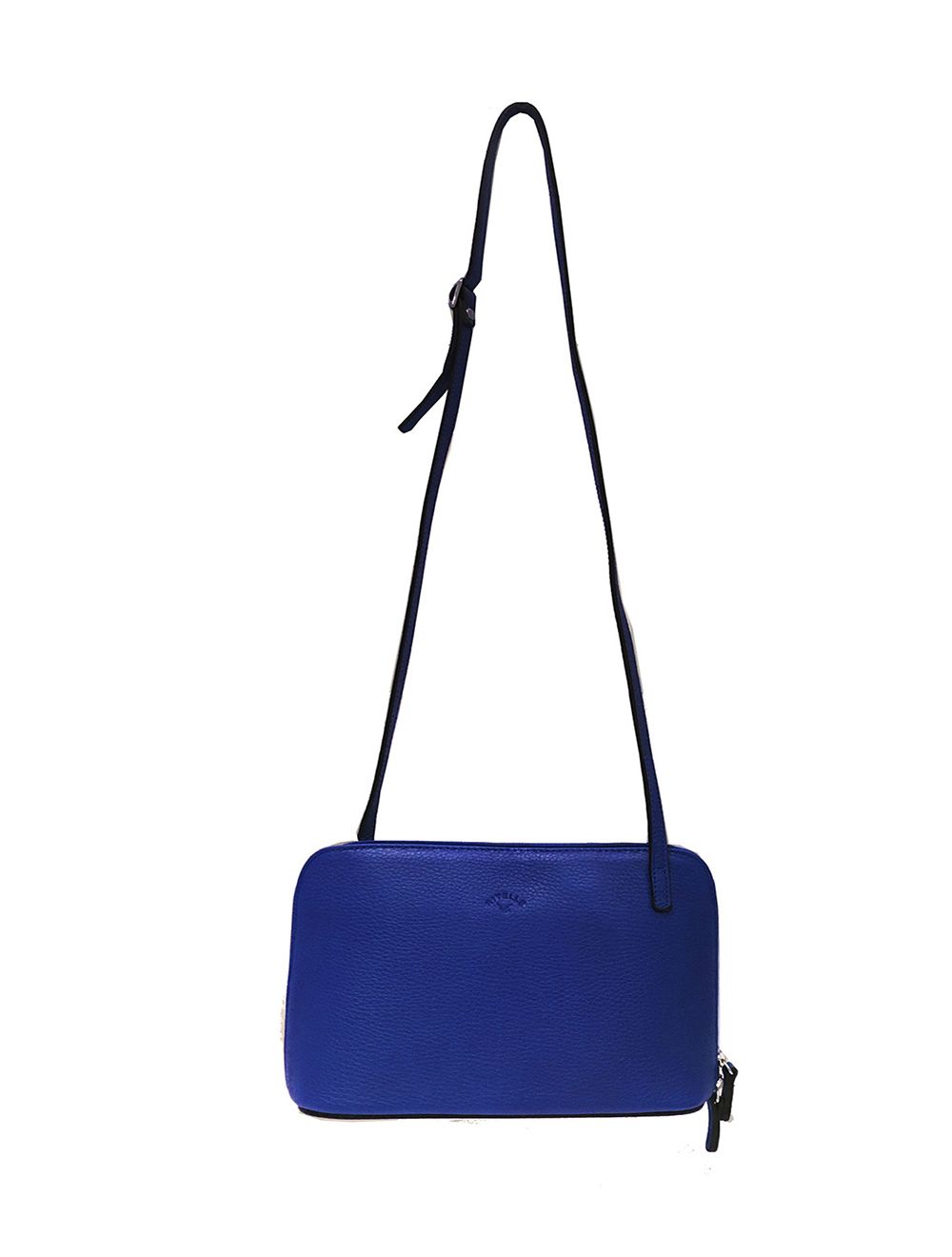 Tom&eva Sac Porté Travers En Cuir Vachette Grainé RI5156-BleuROI